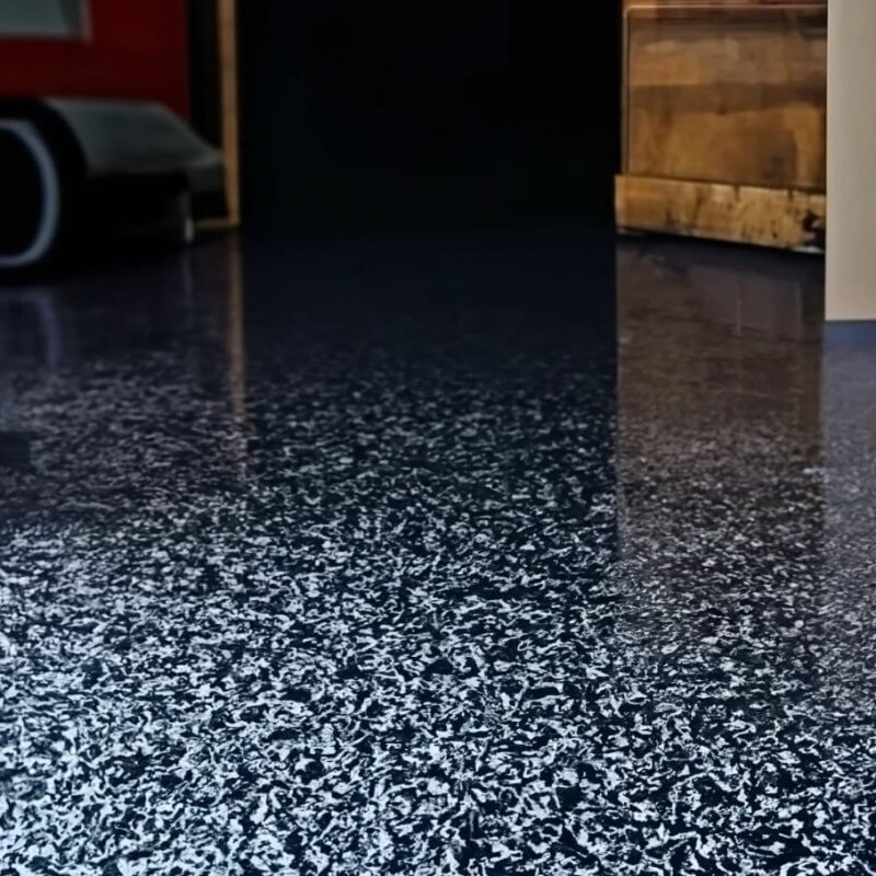 Grey and white marble floor